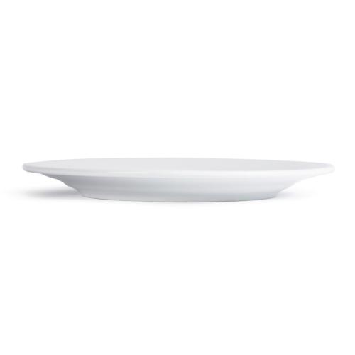 Royal Porcelain Classic Wide Rim Plate White - 240mm 9 1/2" (Box 12)