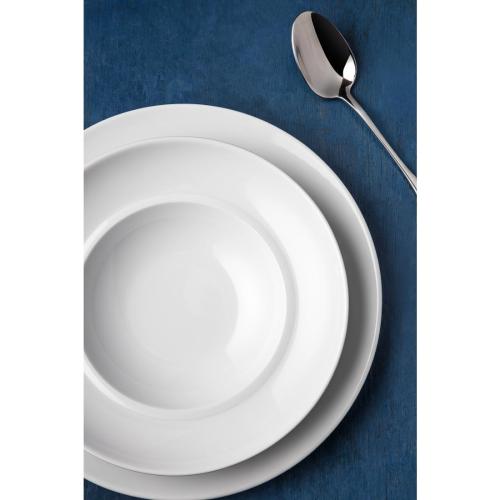 Royal Porcelain Classic Wide Rim Plate White - 240mm 9 1/2" (Box 12)
