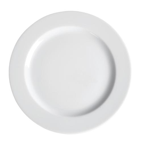 Royal Porcelain Classic Wide Rim Plate White - 260mm 10 1/4" (Box 12)