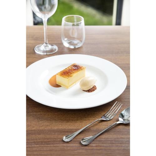Royal Porcelain Classic Wide Rim Plate White - 260mm 10 1/4" (Box 12)