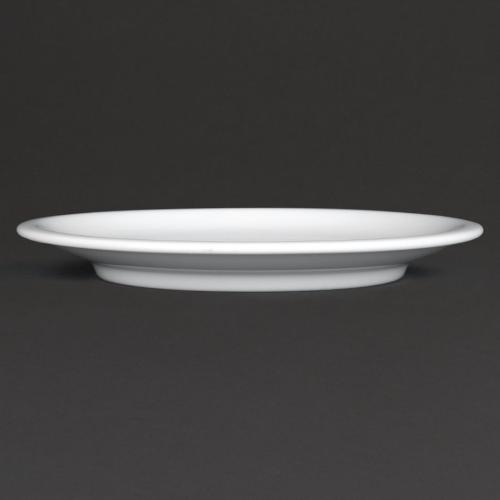 Royal Porcelain Classic Narrow Rim Plate White - 170mm 6 3/4" (Box 12)