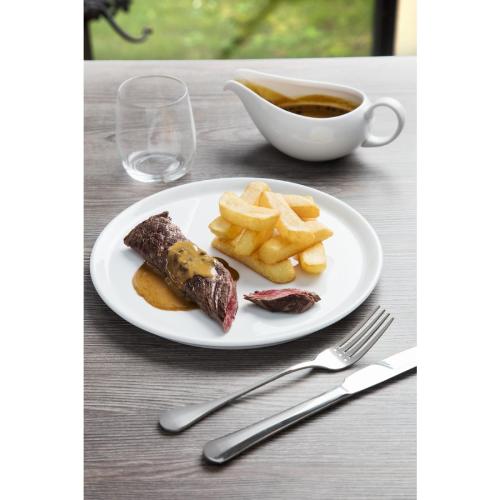 Royal Porcelain Classic Narrow Rim Plate White - 210mm 8 1/4" (Box 12)