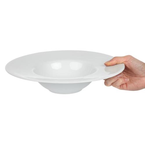 Royal Porcelain Classic Flat Wide Rim Pasta Plate White - 280mm 11" (Box 6)