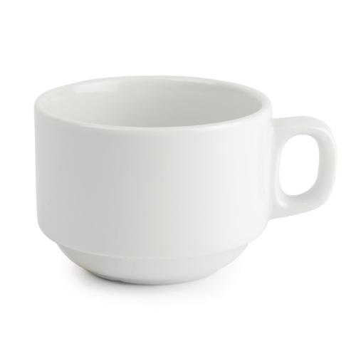 Royal Porcelain Classic Stacking Cup White - 200ml 7oz (Box 12)