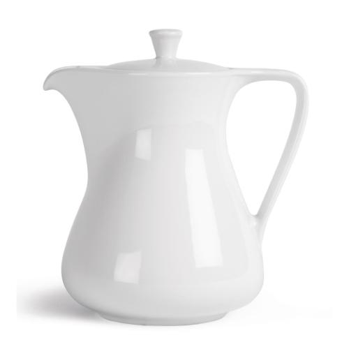 Royal Porcelain Classic Contemporary Coffee Pot White - 1.05Ltr 37oz (Box 1)