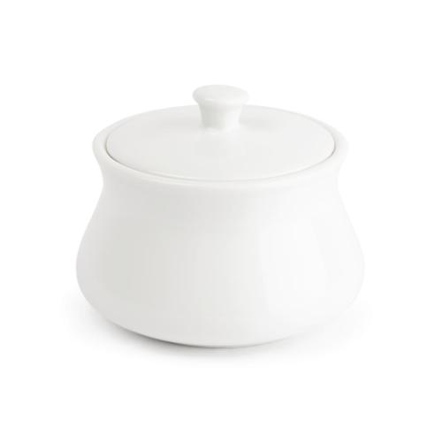 Royal Porcelain Classic Sugar Bowl with Lid White - 250ml 8.8oz (Box 12)