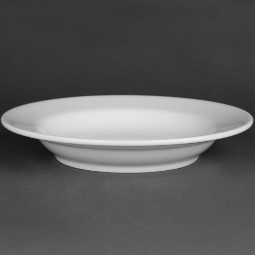 Royal Porcelain Classic Soup Plate White - 235mm 9 1/4" (Box 12)