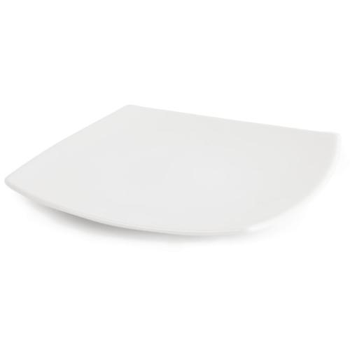 Royal Porcelain Classic Rounded Square Plate White - 240mm 9 1/2" (Box 12)