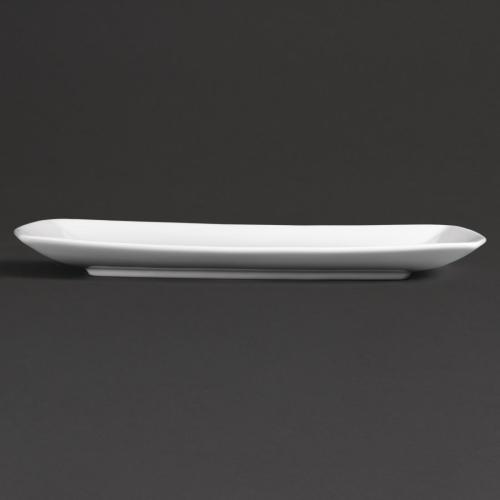 Royal Porcelain Classic Rounded Rectangular Plate White - 320mm 12 1/2" (Box 12)