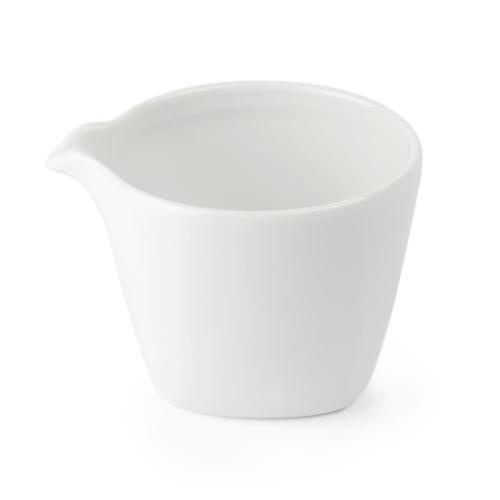 Royal Porcelain Classic Rounded Square Milk Jug White - 160ml 5.5oz (Box 12)