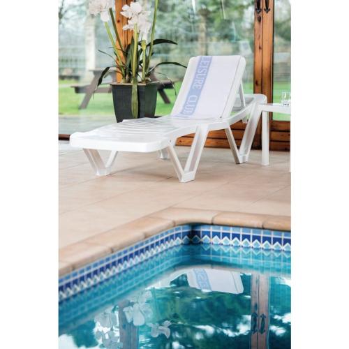 Sun Lounger Polypropylene White (Pack 2)