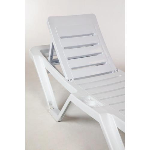 Sun Lounger Polypropylene White (Pack 2)