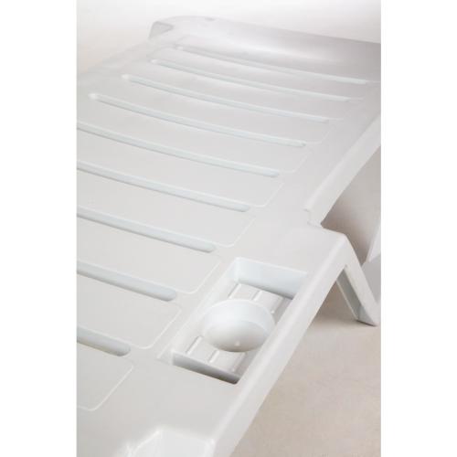 Sun Lounger Polypropylene White (Pack 2)