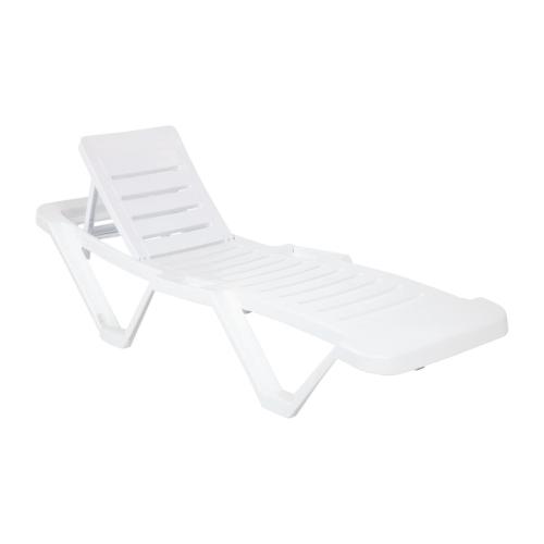 Sun Lounger Polypropylene White (Pack 2)