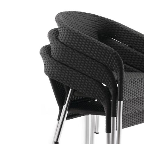 Bolero Wicker Wraparound Bistro Chair (Pack 4)