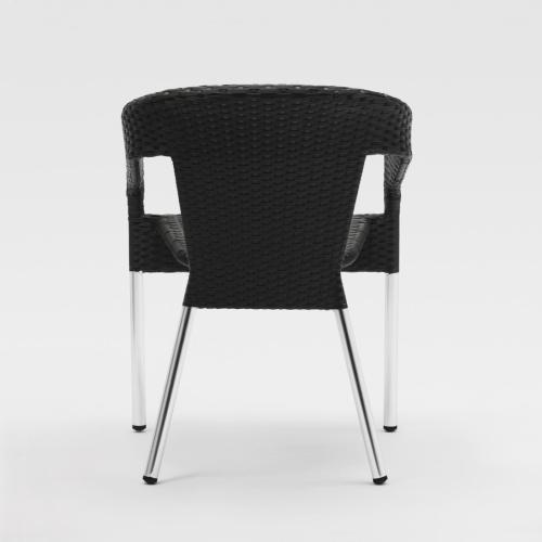 Bolero Wicker Wraparound Bistro Chair (Pack 4)