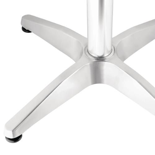 Bolero Square Pedestal Bistro Table St/St Top - 700mm