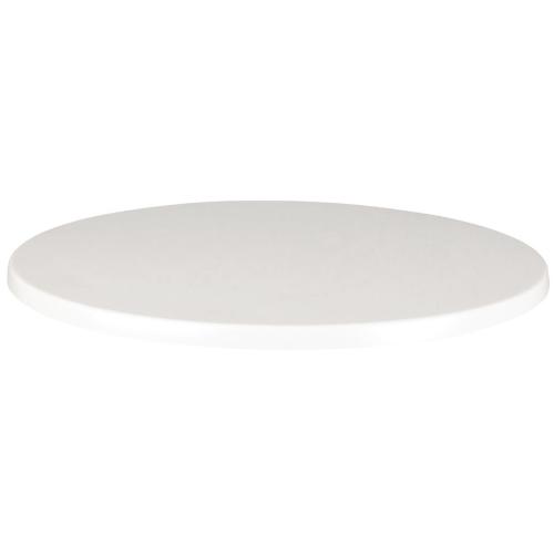 Werzalit Round Table Top White 001 - 600mm