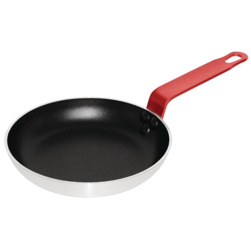 Vogue Frypan Aluminium Non-stick w/Red Handle Teflon Xtra - 200x35mm 7.8x1.4"
