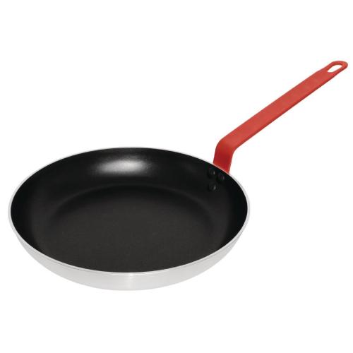 Vogue Frypan Aluminium Non-stick w/Red Handle Teflon Xtra - 280x45mm 11x1.8"
