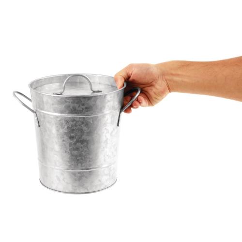 Olympia Ice Bucket Galvanized - 3.4Ltr