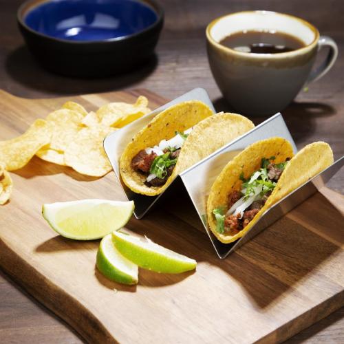 Olympia Taco Holder Stainless Steel - 130x100x50mm