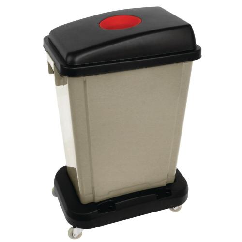 EDLP Nisbets Essentials Kitchen Bin Beige - 56Ltr