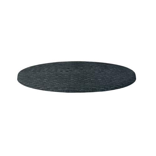 Werzalit Round Table Top Rattan Anthracite 134 - 700mm