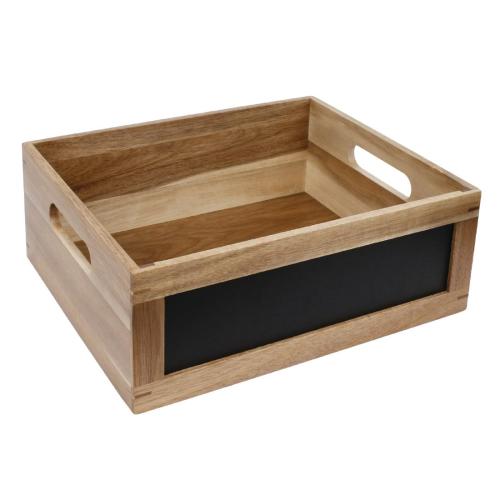 Olympia Display Crate with Chalkboard Side GN - 1/2  FSC 100%