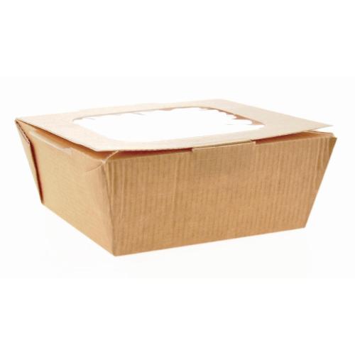 Medium Food to Go Box (with Window) - 125x125x60mm (Box 270)