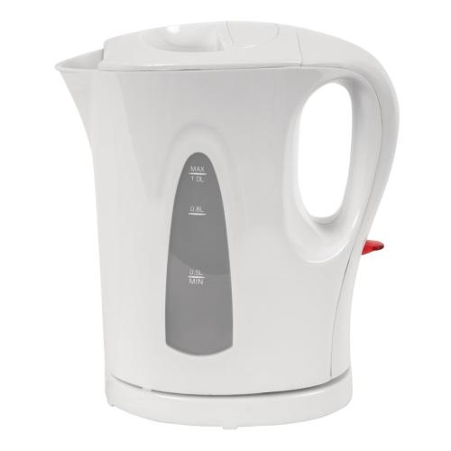 Caterlite Hotel Room Kettle Plastic White - 1.0Ltr