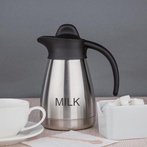 Olympia Vacuum Jug Etched "Milk" with Screwtop - 0.5Ltr 16.9fl oz