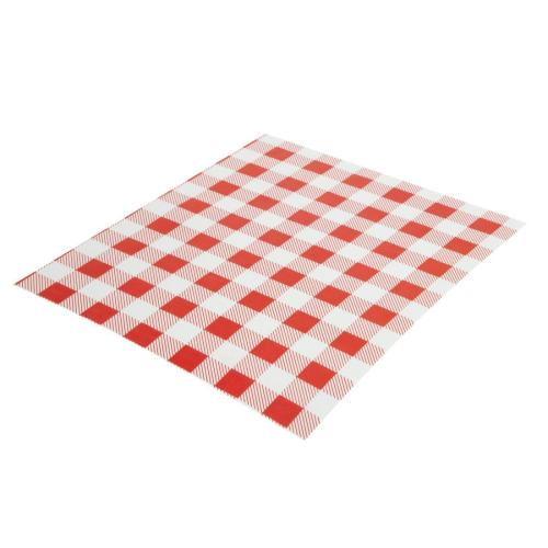 Red Gingham Greaseproof Paper - 310x380mm (Pack 200)