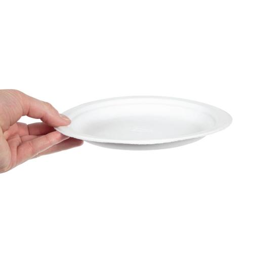 Chinet Round White Plate - 220mm 8 3/4" (Sleeve 125)