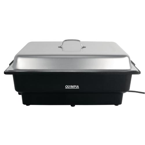 Olympia Electric Chafing Deep Dish Pan with Stand - 100mm 4"