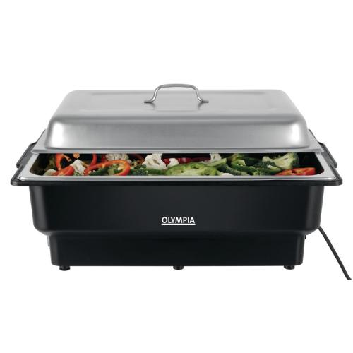 Olympia Electric Chafing Deep Dish Pan with Stand - 100mm 4"