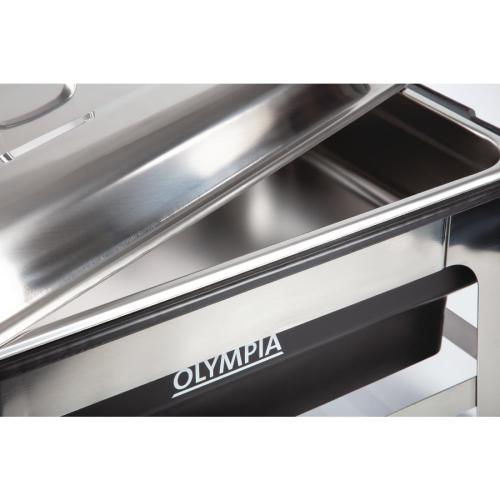 Olympia Electric Chafing Deep Dish Pan with Stand - 100mm 4"