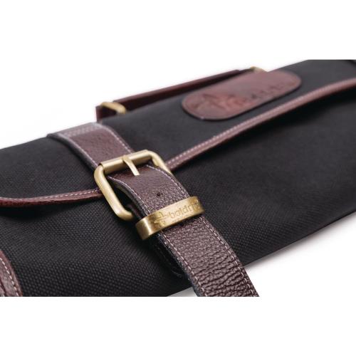 Boldric Black Canvas Knife Roll 9 Pocket