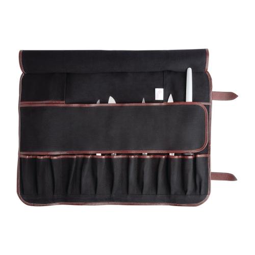 Boldric Black Canvas Knife Bag 17 Pocket