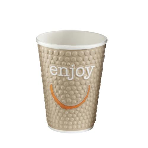 Enjoy Double Wall Paper Hot Cups - 12oz (Box 680)