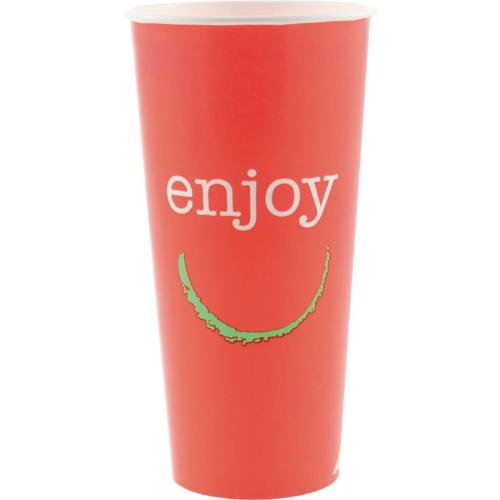 Enjoy Paper Cold Cups - 22oz (Box 1000)