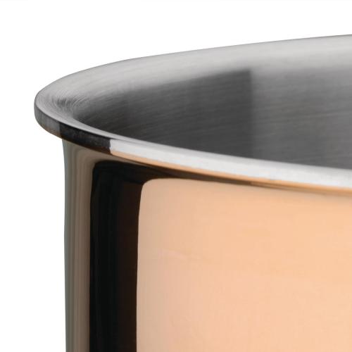 Vogue Induction Tri-Wall Copper Saute Pan - 240mm 9"