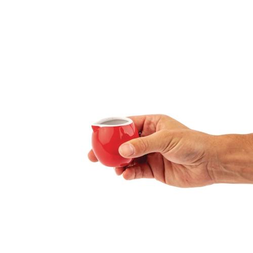 Olympia Cafe Milk Jug Red - 70ml 2 3/10fl oz (Box 6)