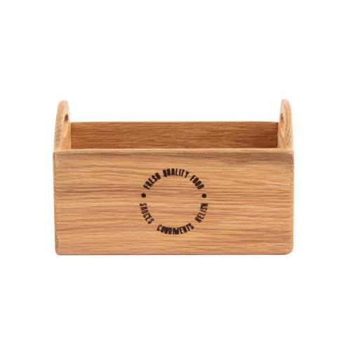 Olympia Oak Utensil Holder - 230x145x135mm 9x 5 7/10x 5 1/3"  FSC 100%
