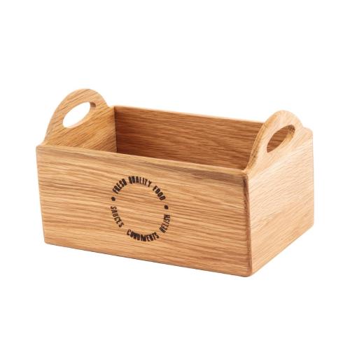 Olympia Oak Utensil Holder - 230x145x135mm 9x 5 7/10x 5 1/3"  FSC 100%