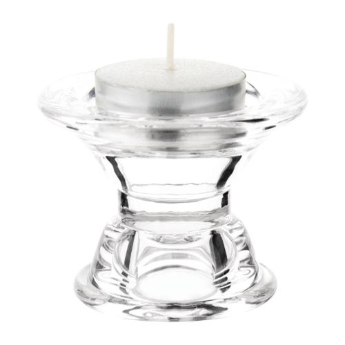 Olympia Glass Candle Holder for Tapered Candles (Box 6)