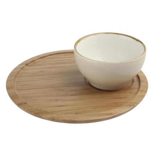 Olympia EUTR Bamboo Serving Plate - Recess Fits GM593-6 GP460 GP463 GP466 GP469