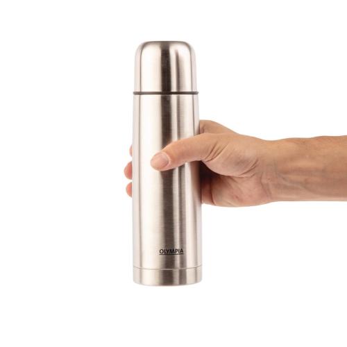 Olympia Vacuum Flask Stainless Steel - 0.5Ltr 16.9fl oz