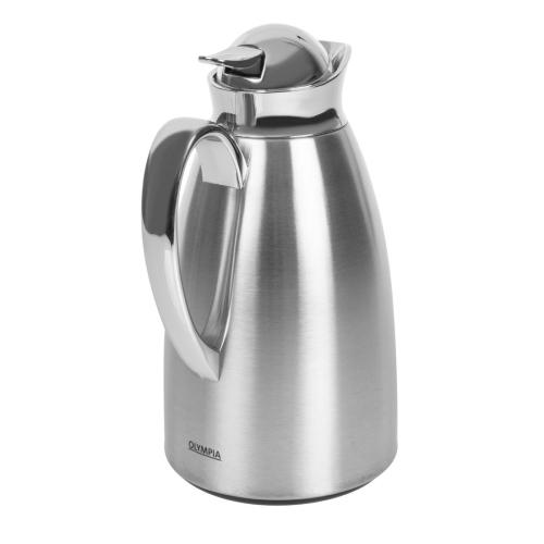 Olympia Chromed Vacuum Jug - 1Ltr 33.8fl oz