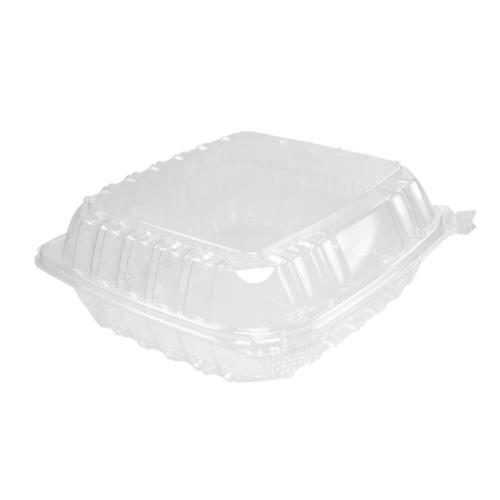 Dart ClearSeal Hinged Lid Plastic Container - 46oz (Pack 250)